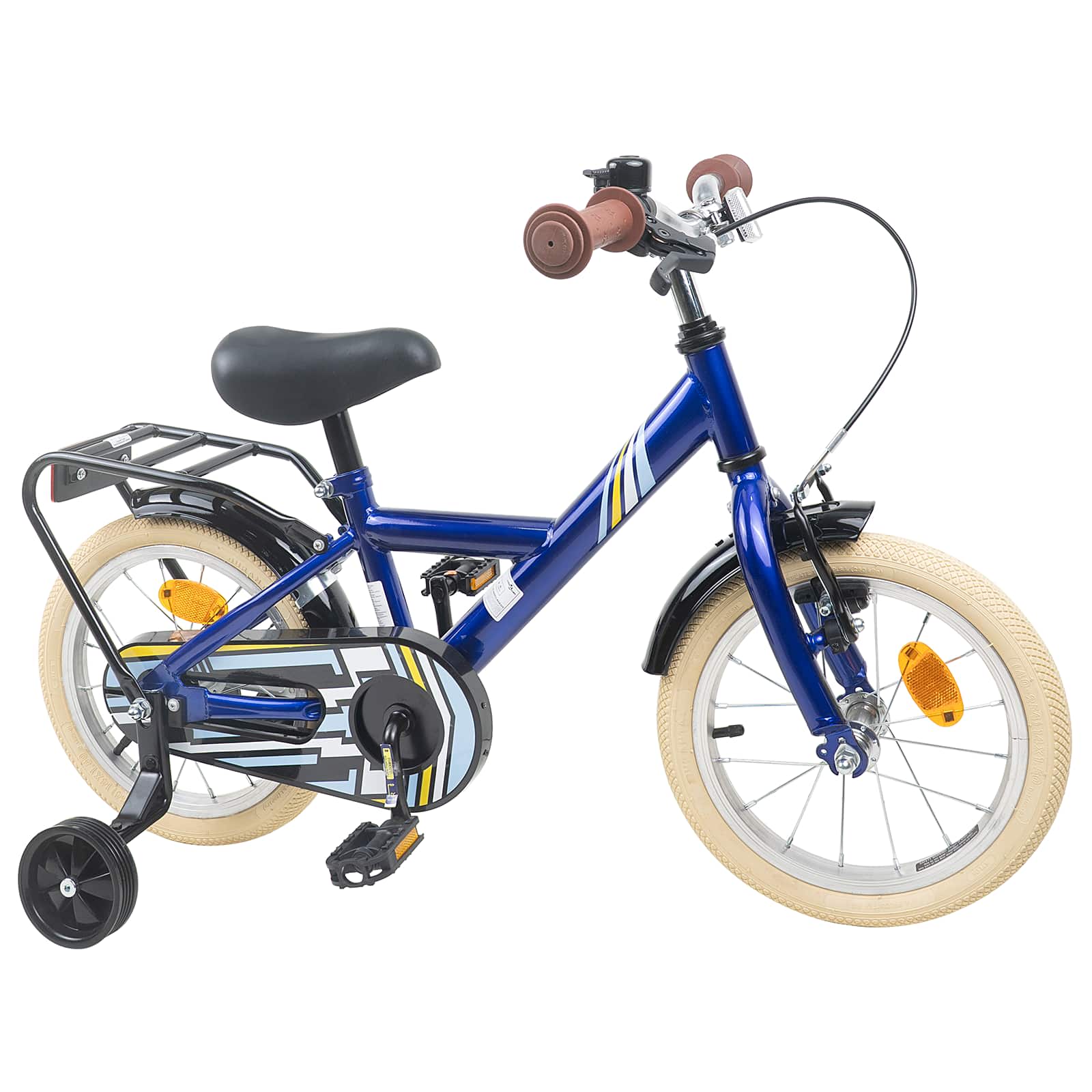 Kinderfahrrad 12 Zoll für 2-4 Jahre alt Schwarz