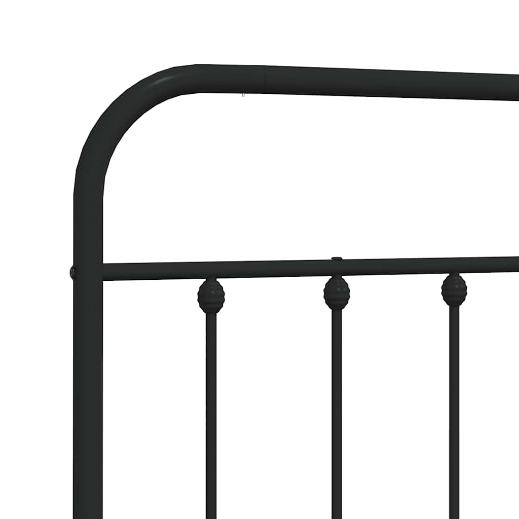 Ersatz-Kopfteil Metall Schwarz 75 cm