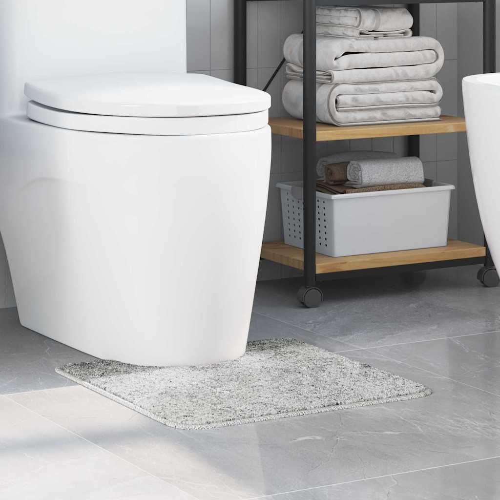 Rutschfeste Badematte mit Toilettenausschnitt Dunkelgrau