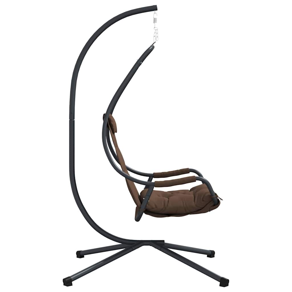 Hängendes Ei-Stuhl Anthrazit 94 x 107 x 196,5 cm Stahl