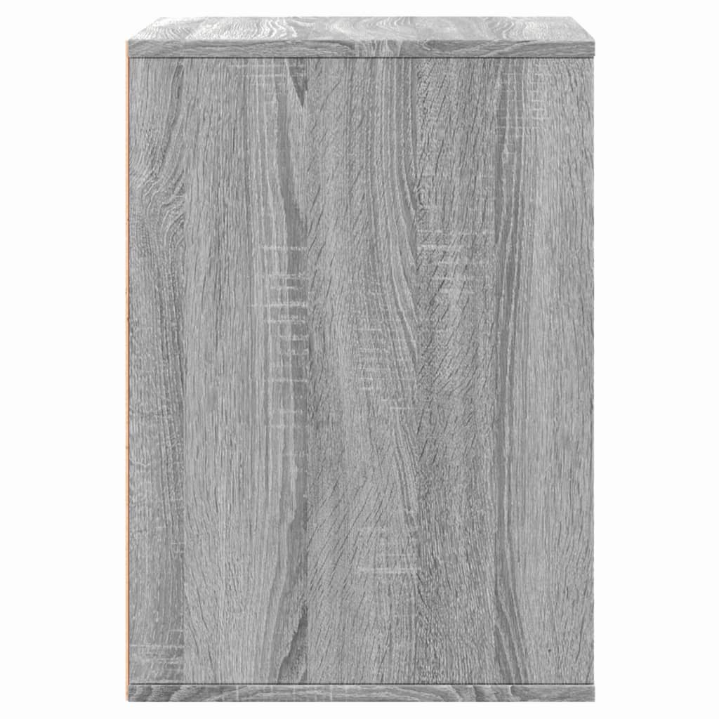 Schubladenschrank Schwarz Eichen-Optik 41 x 40 x 58 cm