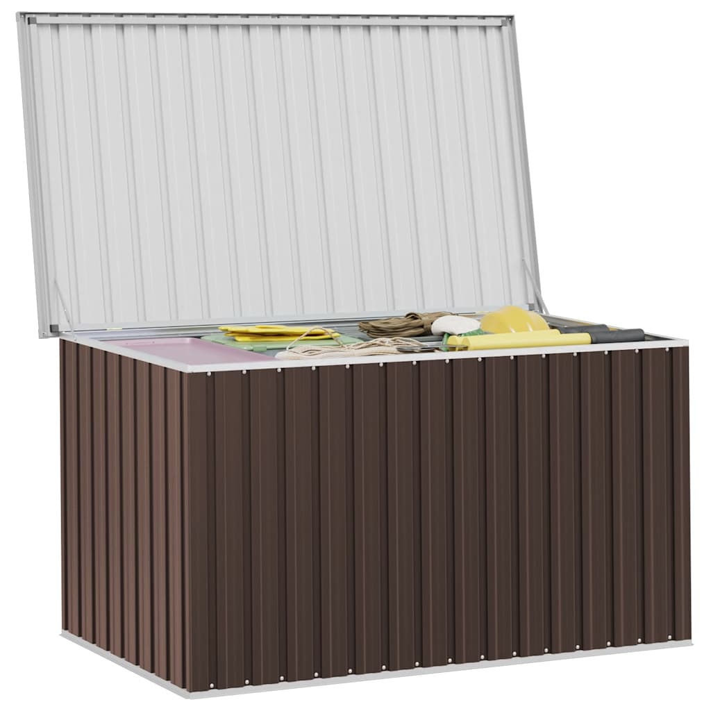 Außenlagerbox Holz 109 x 67 x 65 cm Verzinkter Stahl