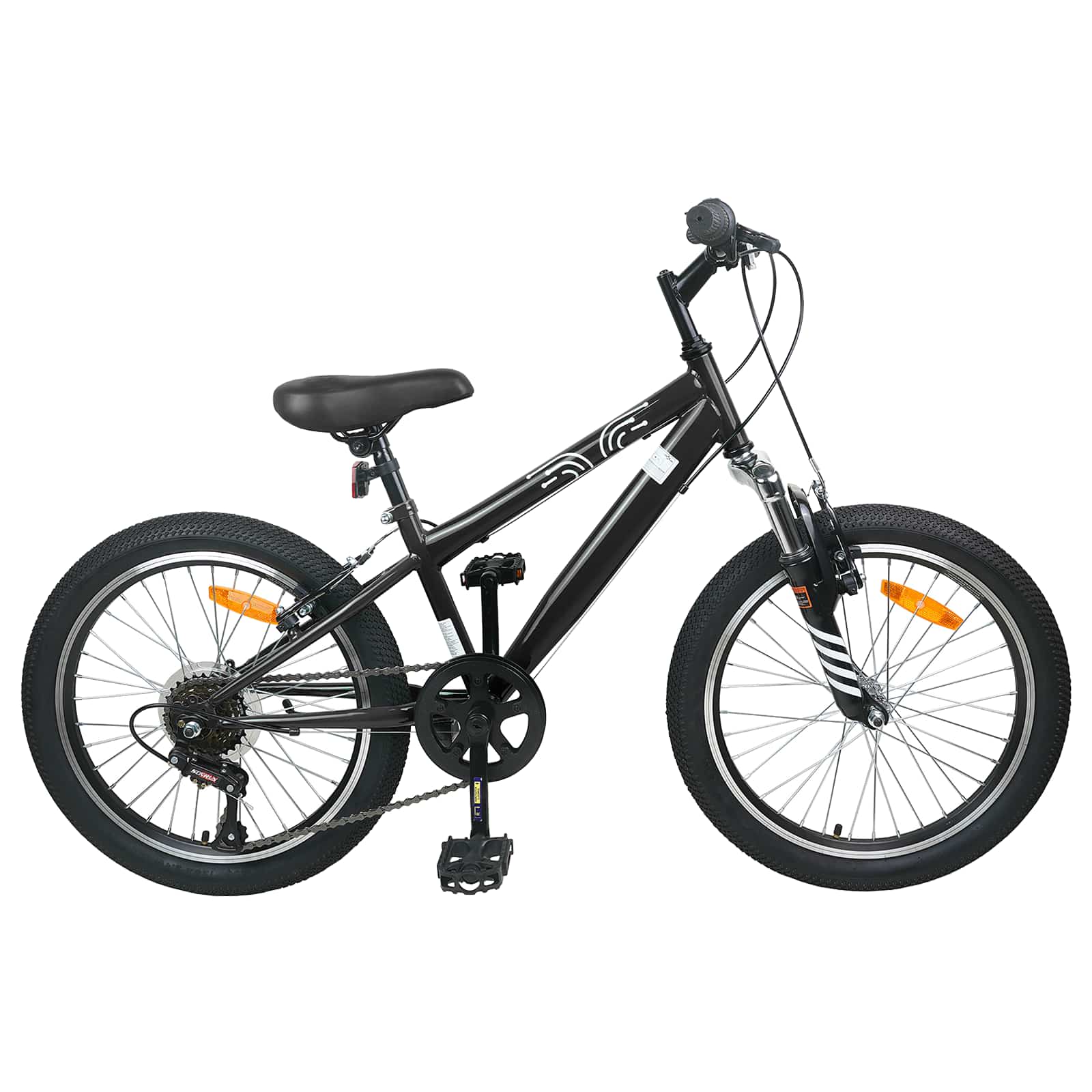 Mountainbike 20 Zoll 6-Geschwindigkeit für 5-8 Jahre alt Weiß