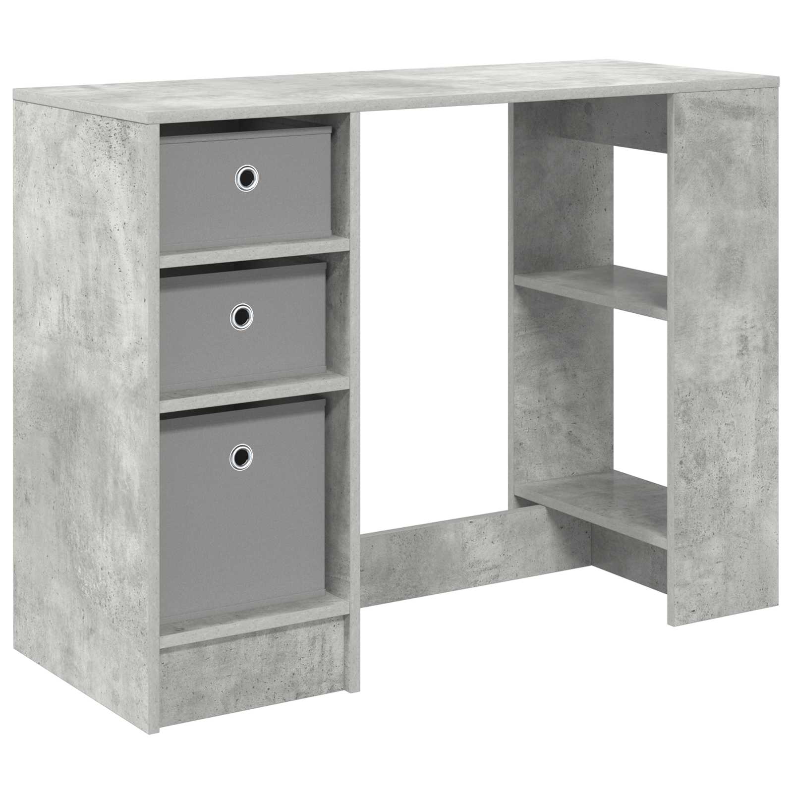 Schreibtisch mit Schubladen Weiß 100 x 40 x 75 cm Holzwerkstoff