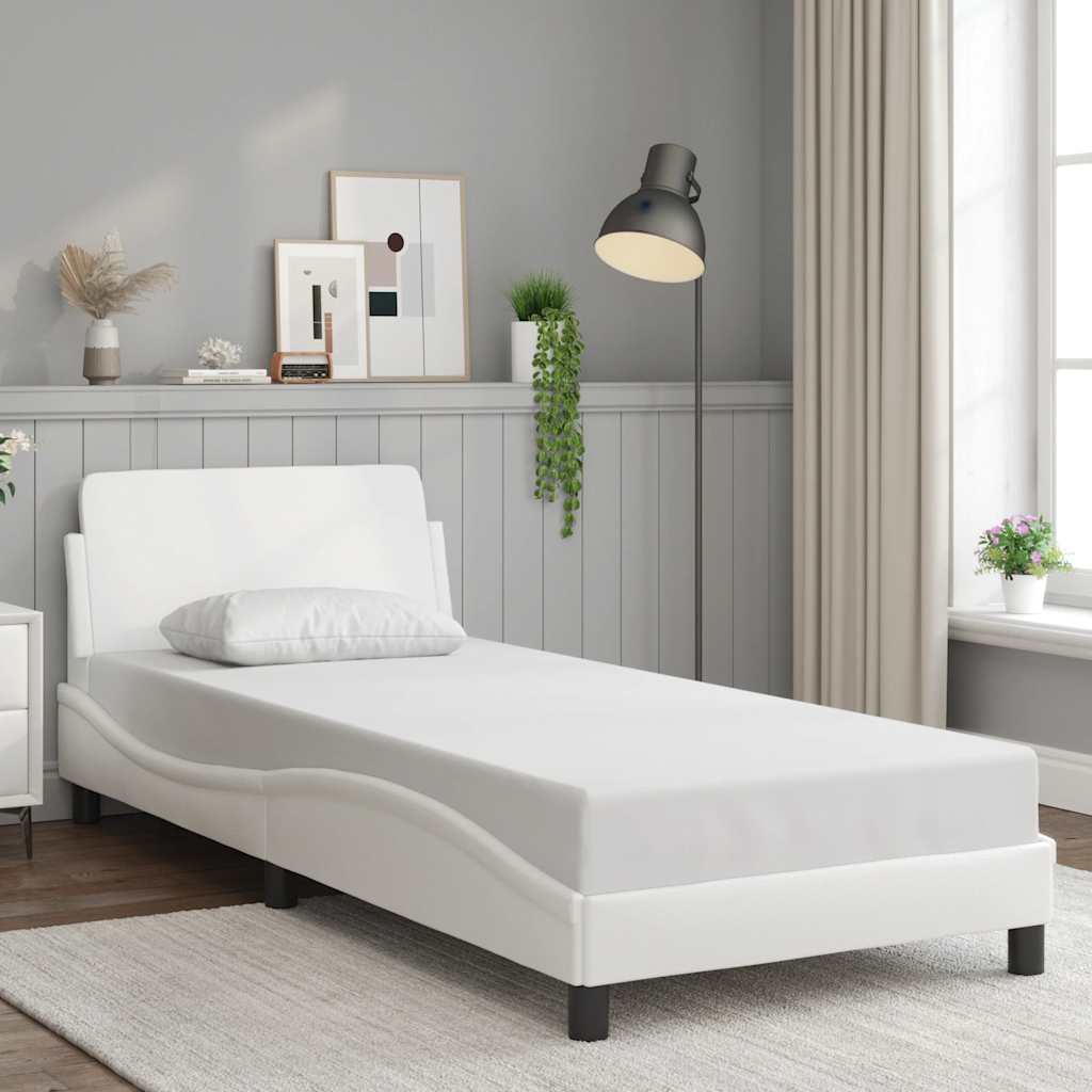 Bettgestell "Dover" Schwarz 80x200 cm Kunstleder