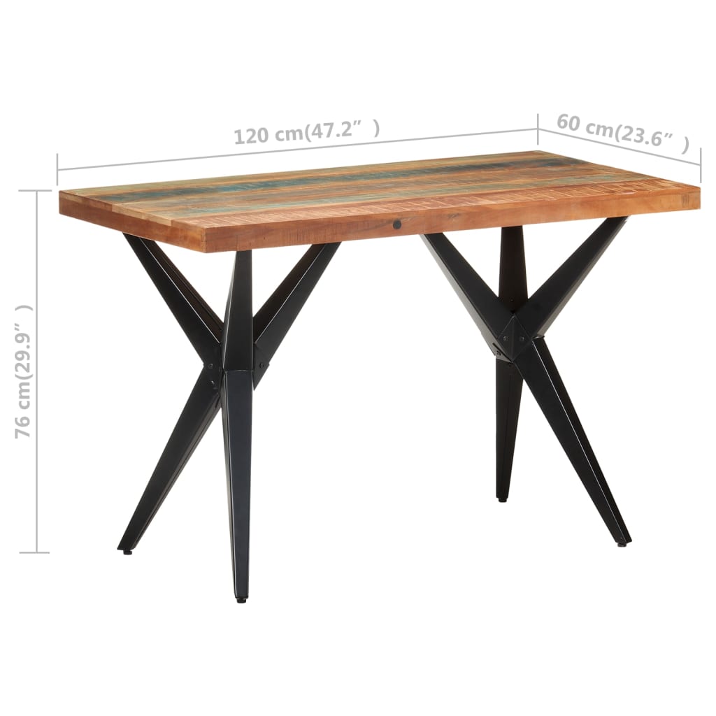 Esstisch 160x80x76 cm Massivholz Akazie