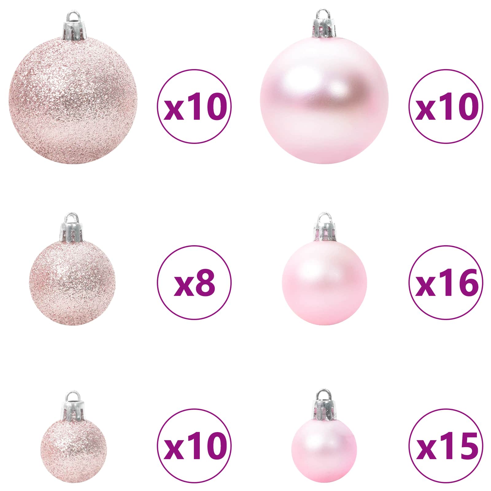 Künstlicher Weihnachtsbaum Weiß 240 cm PVC und Stahl