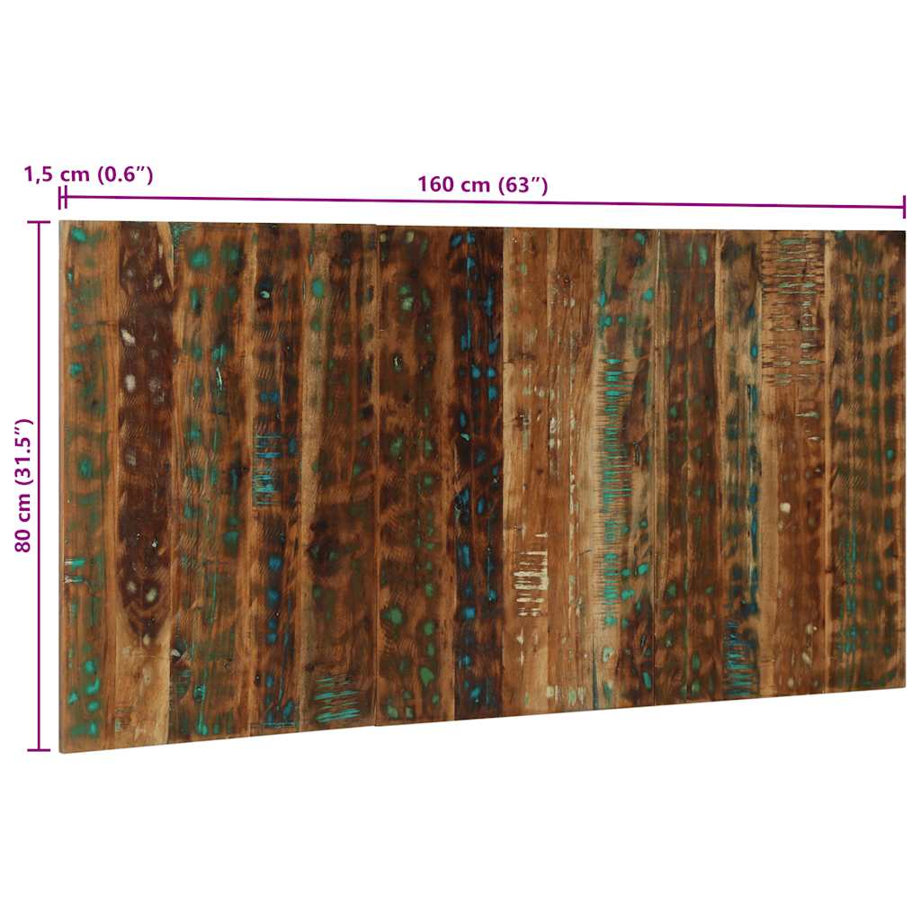 Kopfteil Mehrfarbig 160 cm Massivholz Altholz