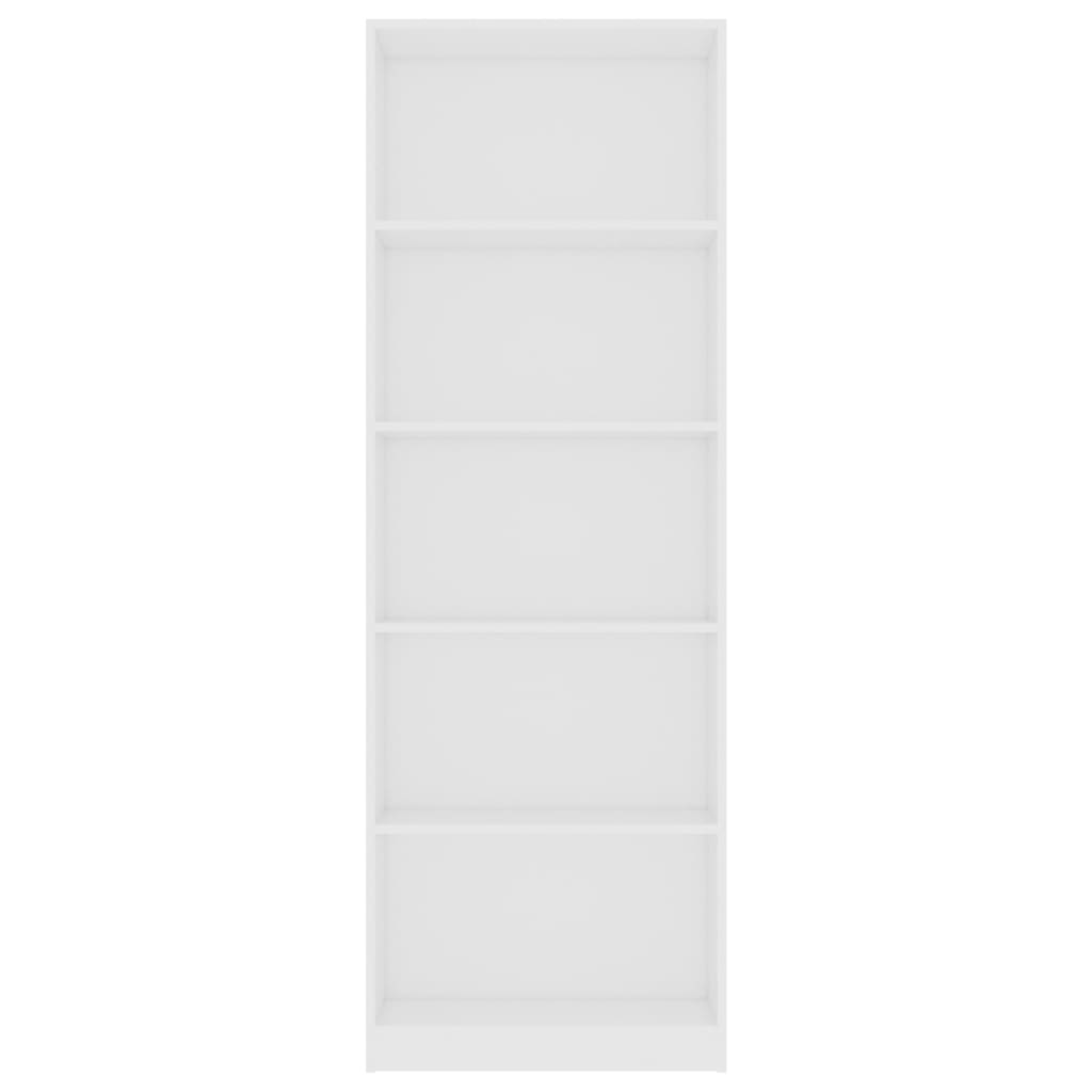Bücherregal 3 Fächer Weiß 40x24x109 cm Holzwerkstoff