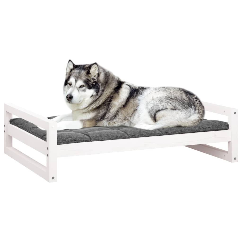 Hundebett 55,5x45,5x28 cm Massivholz Kiefer