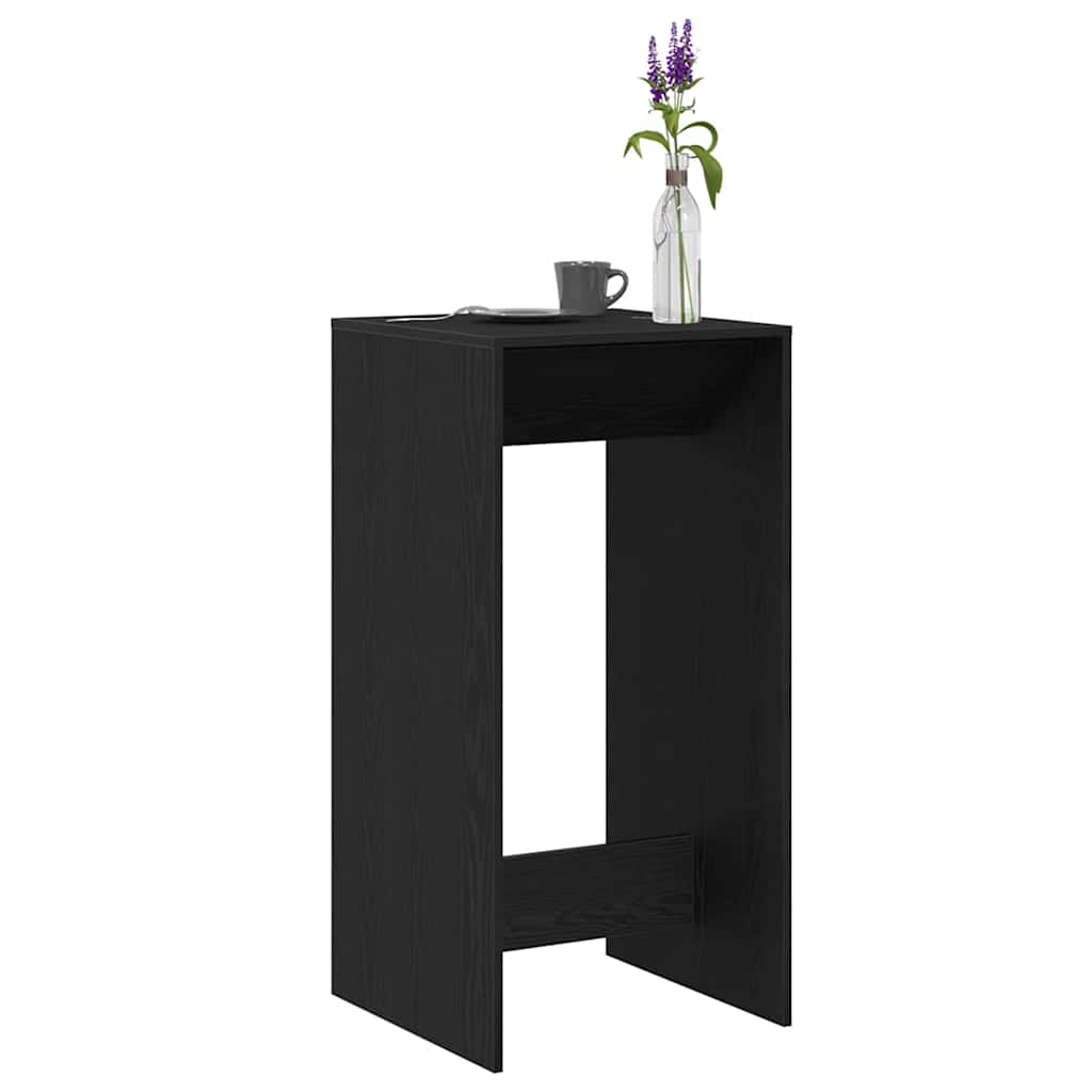 Bartisch Schwarz Eichen-Optik 102 x 50 x 103,5 cm Holzwerkstoff