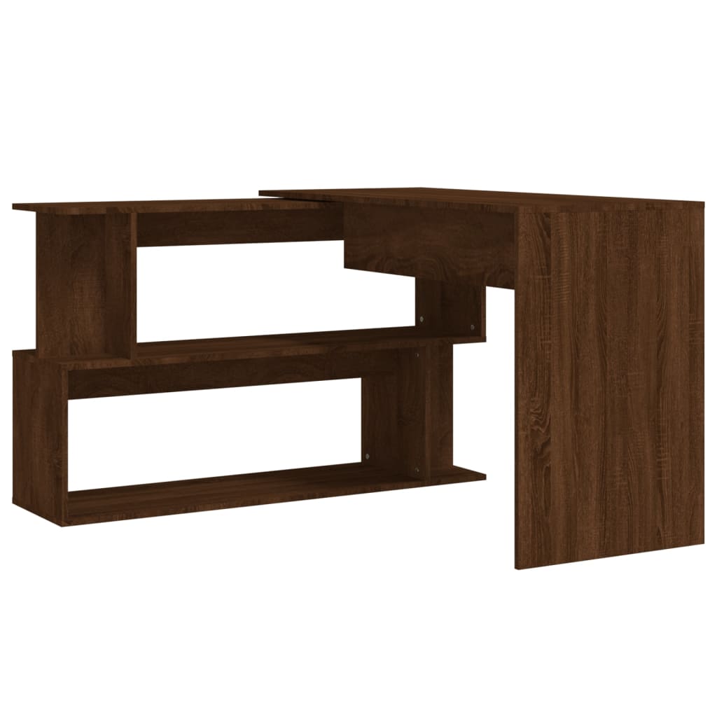 Eckschreibtisch Weiß 200x50x76 cm Holzwerkstoff
