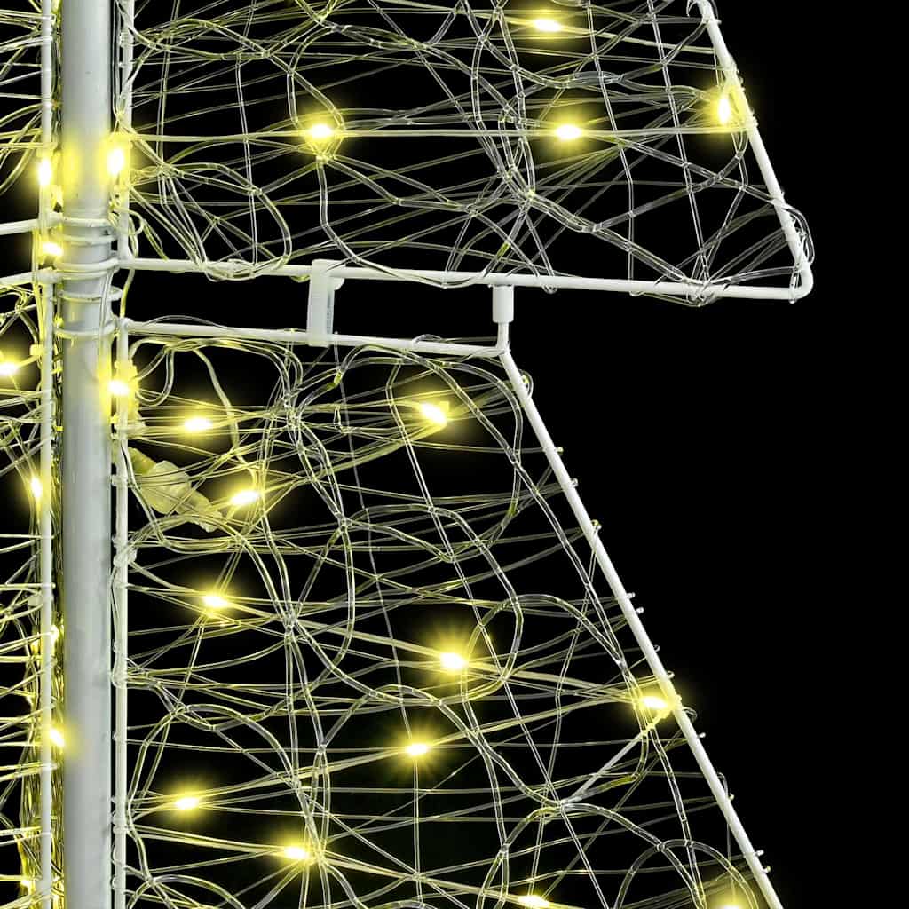 Weihnachtsbaum mit 100 LEDs Warmes Weiß 120 cm Acryl