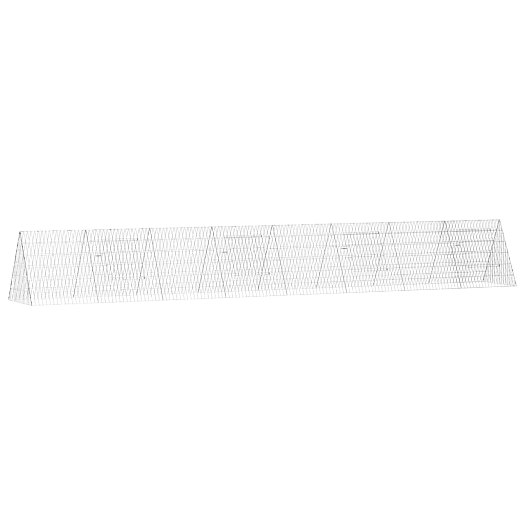 Hasenkäfig Silber 110 x 55 x 55 cm Verzinkter Stahl
