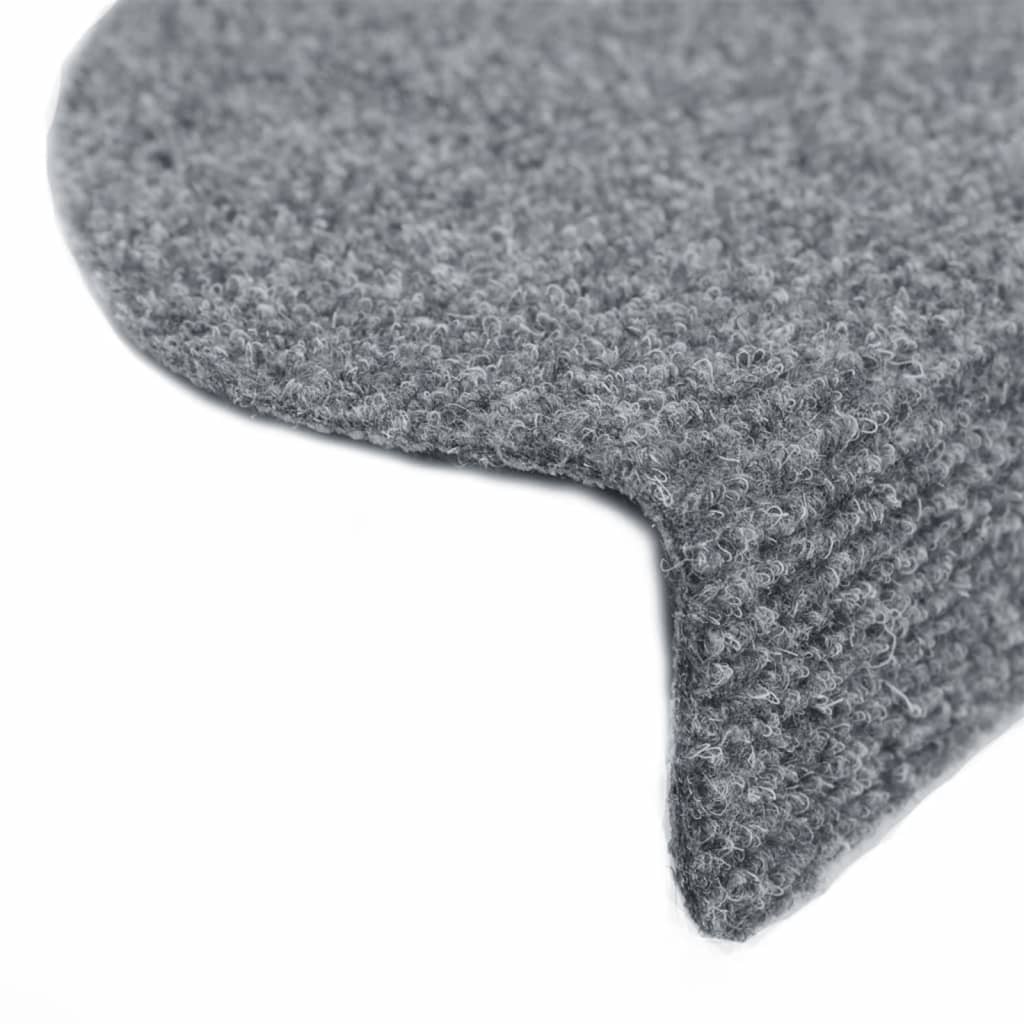 Stufenmatten Selbstklebend 15 Stk. 56x17x3 cm Hellbraun Halbrund