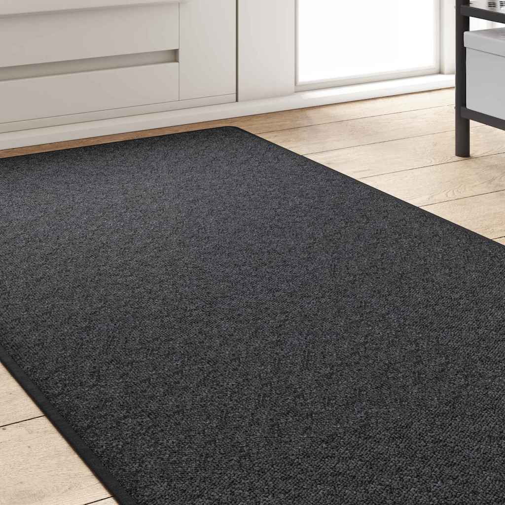 Teppichläufer Anthrazit 80 x 500 cm 100% Polypropylen