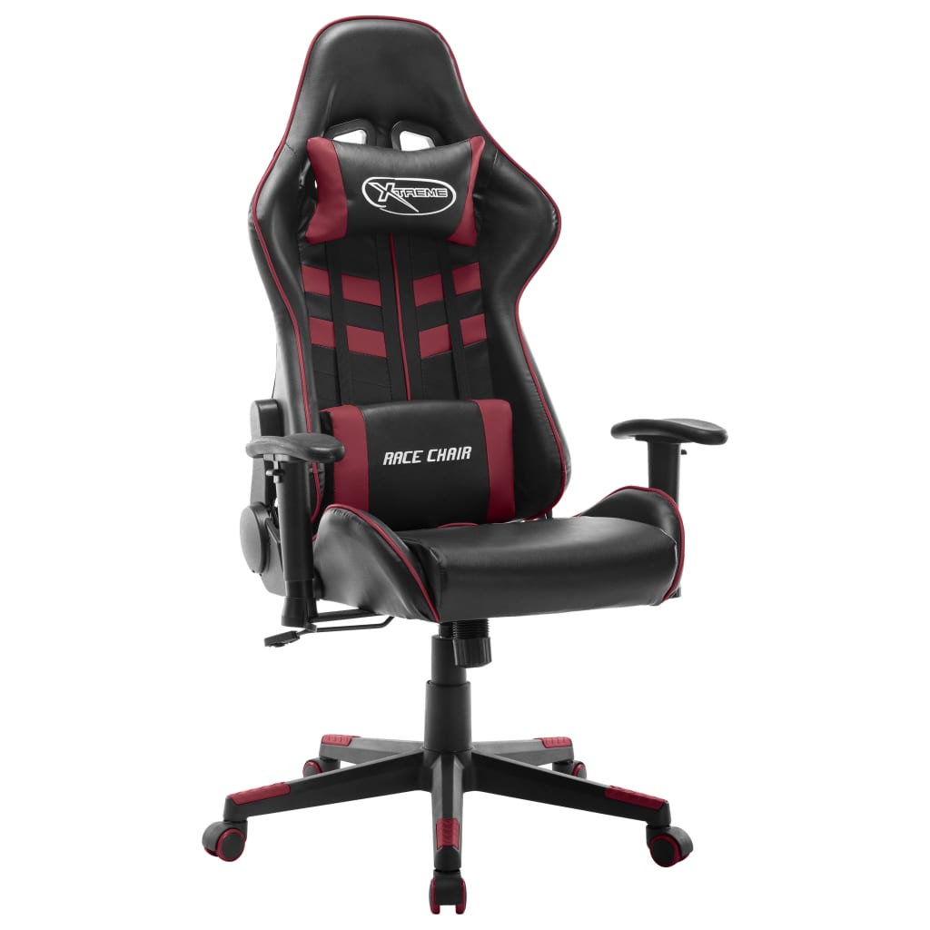 Gaming-Stuhl Schwarz und Blau Kunstleder