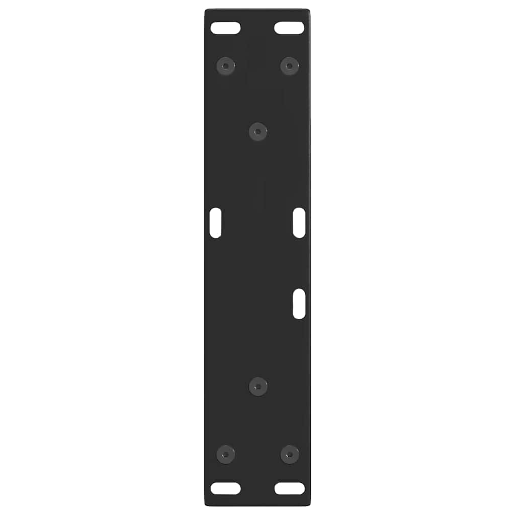 Couchtischbeine V-Form 2 Stück Schwarz 30x(30-31,3) cm Stahl