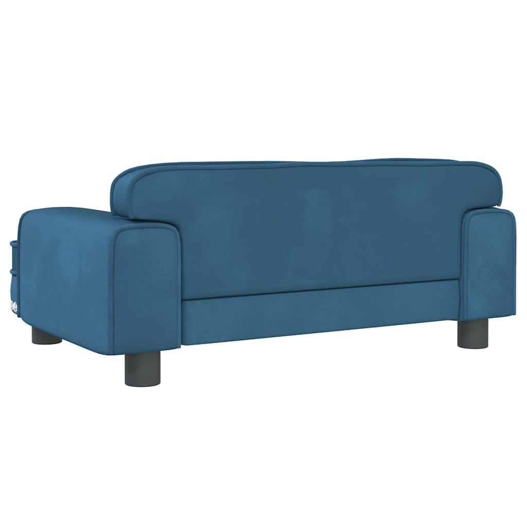 Hundebett Rosa 90x53x30 cm Samt