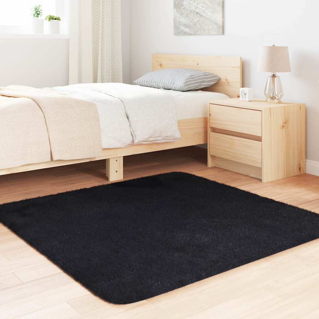 Teppich Shaggy Hochflor NAVARRA Beige 60x100 cm Polyester