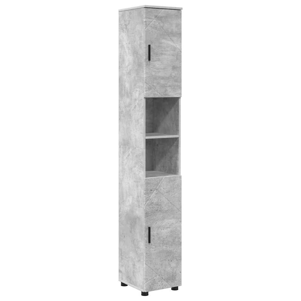 Badezimmermöbel-Set mit Tür 5 pcs Weiß Holzwerkstoff & Metall