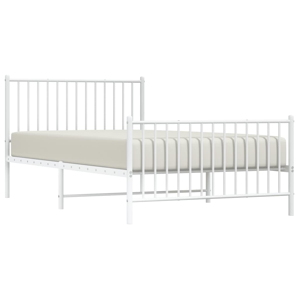 Bettgestell Metall Schwarz 75x190 cm