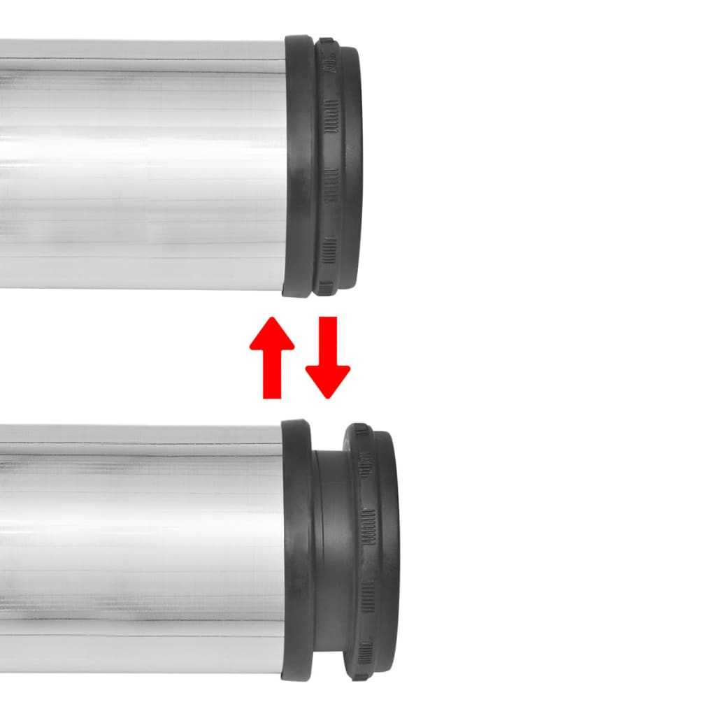 4x höhenverstellbares Tischbein Chrom 710 mm