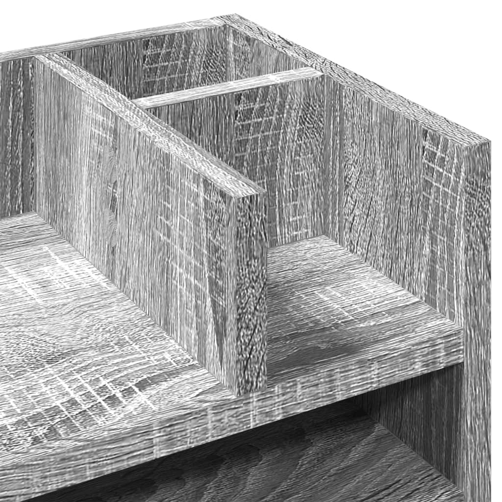 Schreibtisch-Organizer Weiß 44,5x24x25 cm Holzwerkstoff