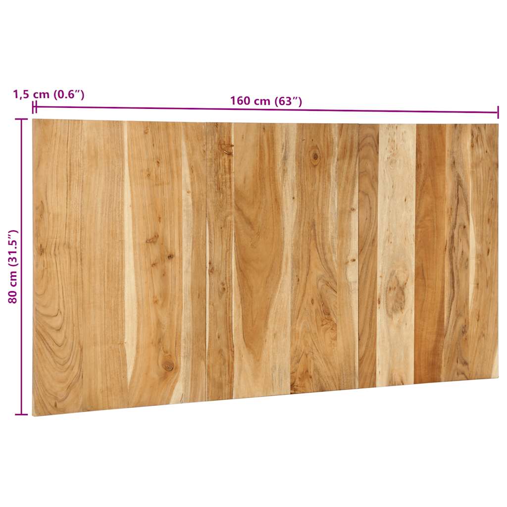 Kopfteil Mehrfarbig 160 cm Massivholz Altholz