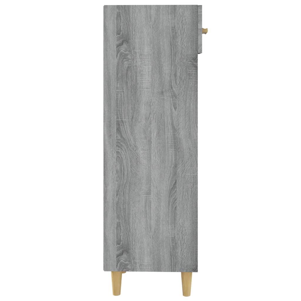 Schuhschrank Betongrau 30x35x105 cm Holzwerkstoff