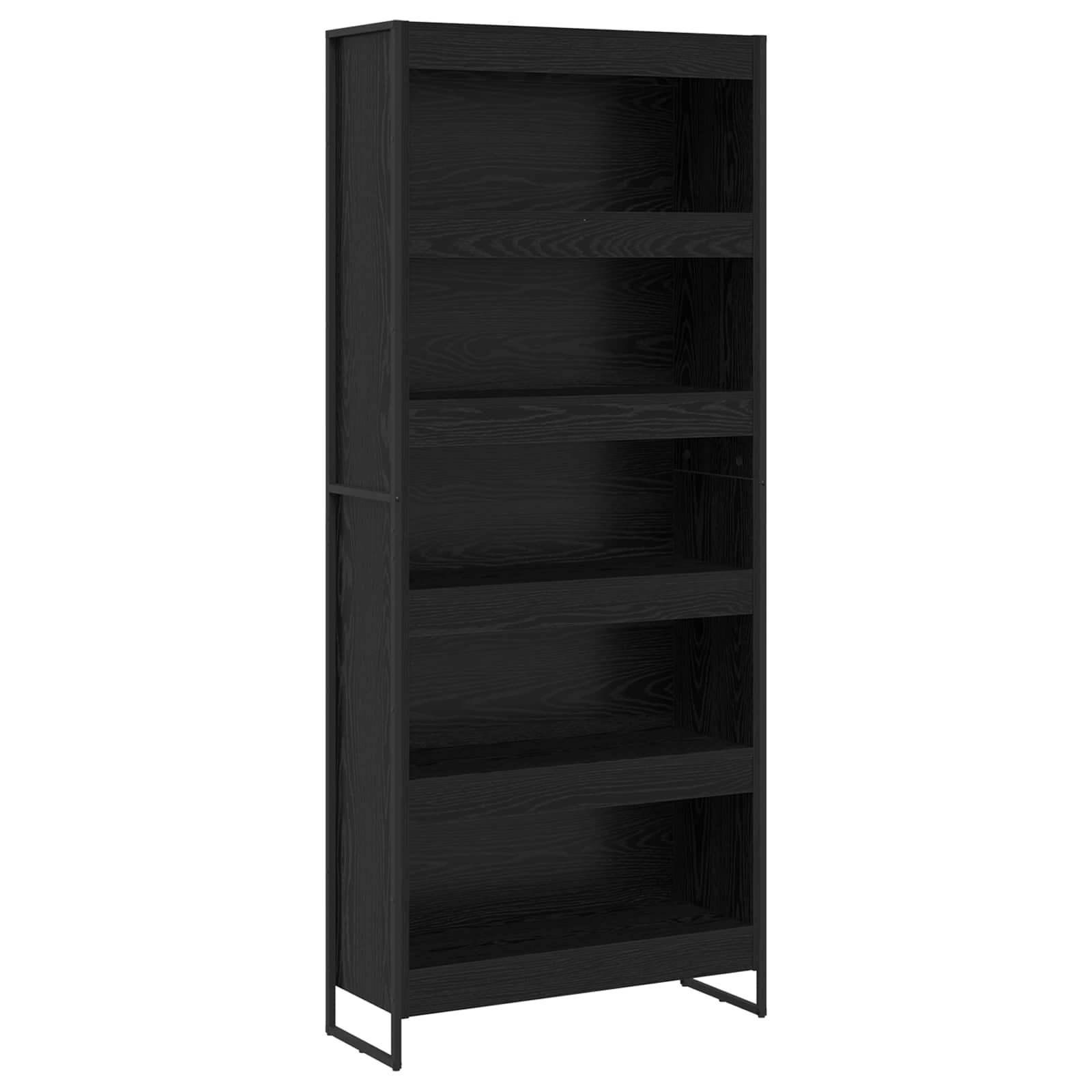 Bücherregal 2 pcs Schwarz Eichen-Optik 60 x 30 x 189,5 cm