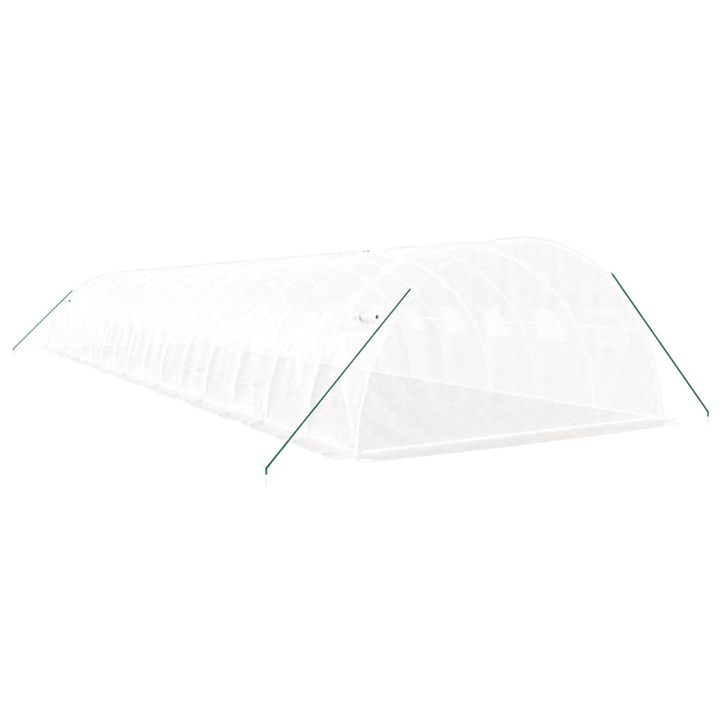 Gewächshaus mit Stahlrahmen Grün 8 m² 4x2x2 m