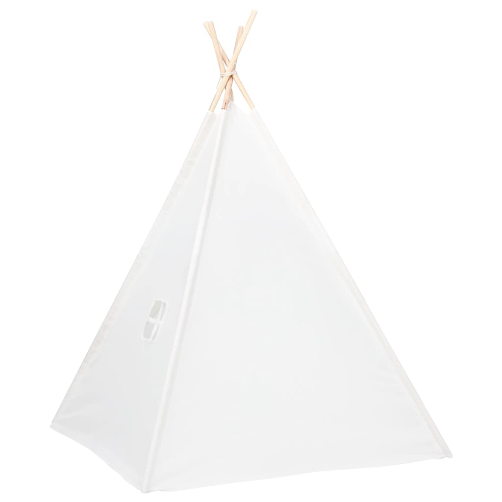 Kinder Tipi-Zelt mit Tasche Pfirsichhaut Rosa 120x120x150 cm