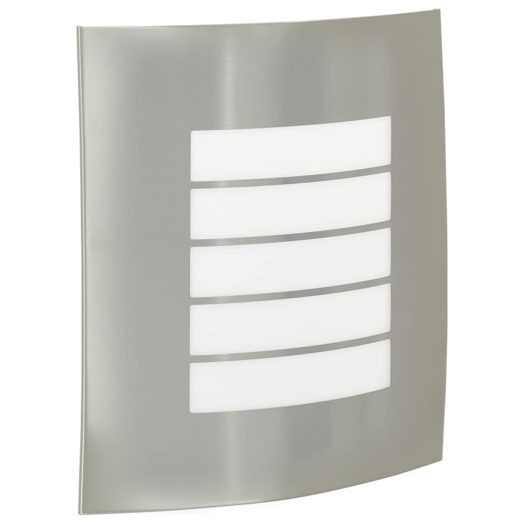 Außenwandleuchte Silber 23,5 x 9 x 26 cm Edelstahl und Plastik