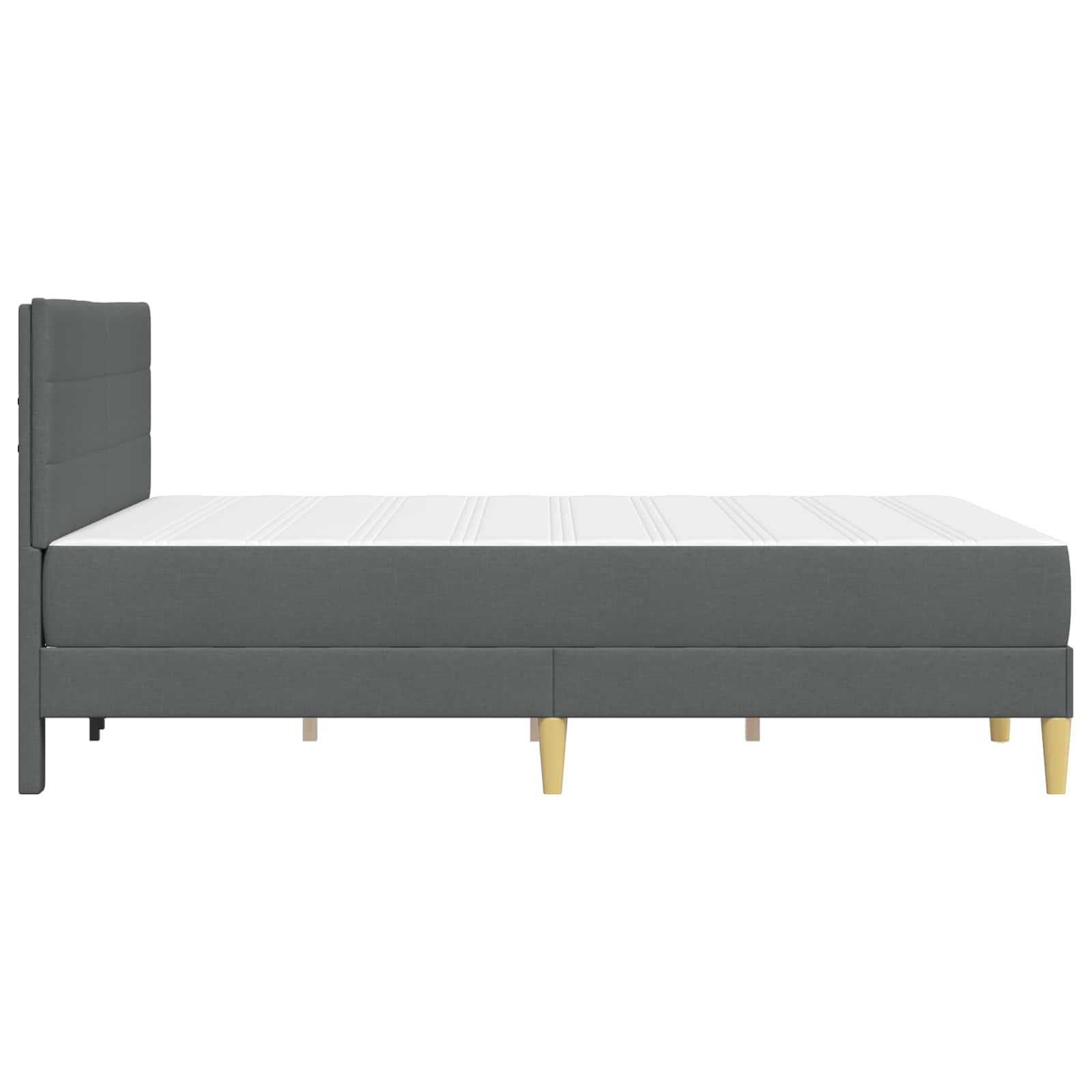 Bettrahmen Hellgrau 80 x 200 cm Polyester