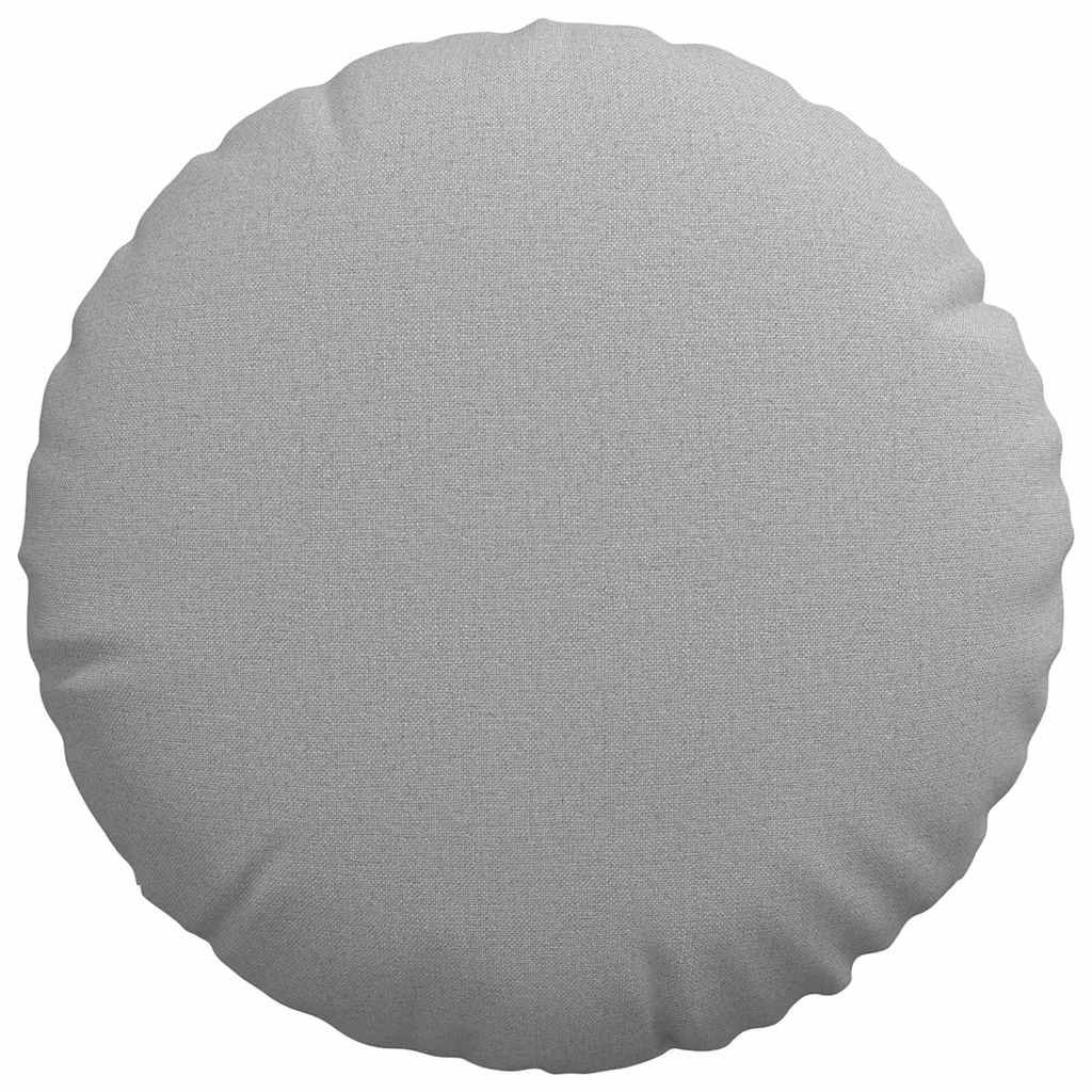 Sitzkissen 2 pcs Hellgrau Ø30 x 13 cm Stoff