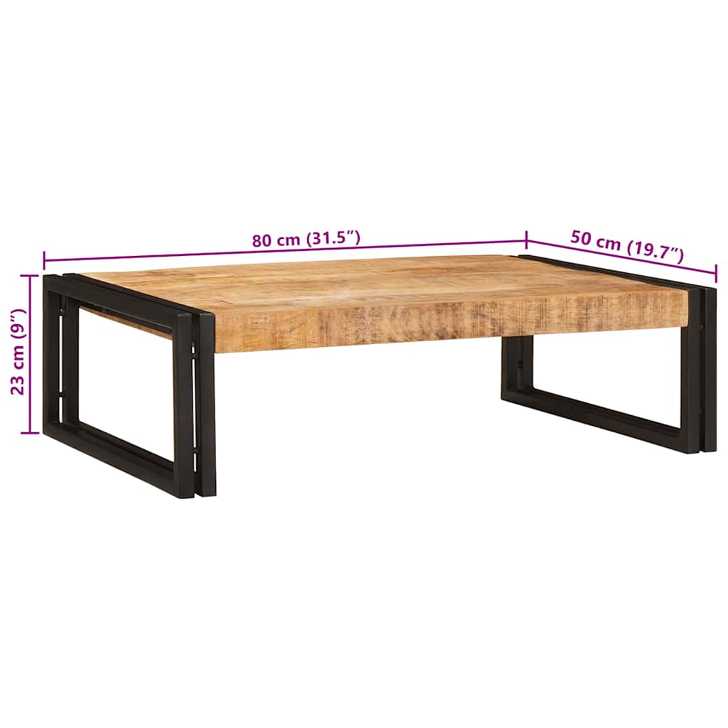 Badregal für Braun 40 x 50 x 23 cm Massives rohes Mangoholz