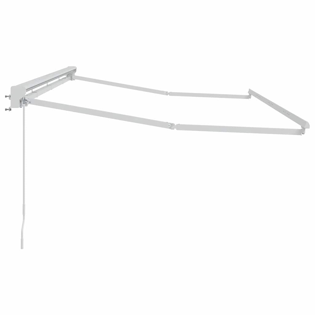 Markisenrahmen Verstellbar Weiß 2,5 x 2 m Stahl