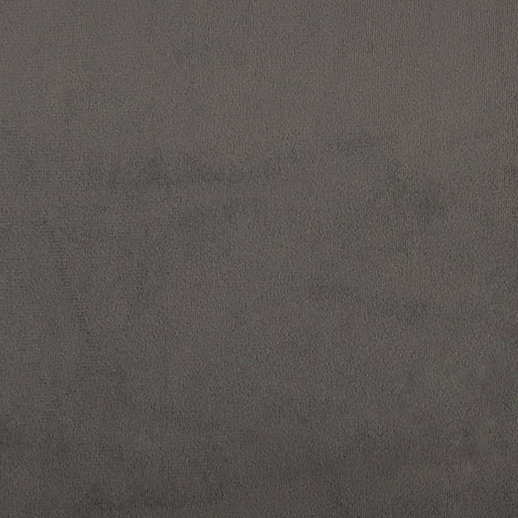 Kopfteil Hellgrau 80x7x118/128 cm Samt