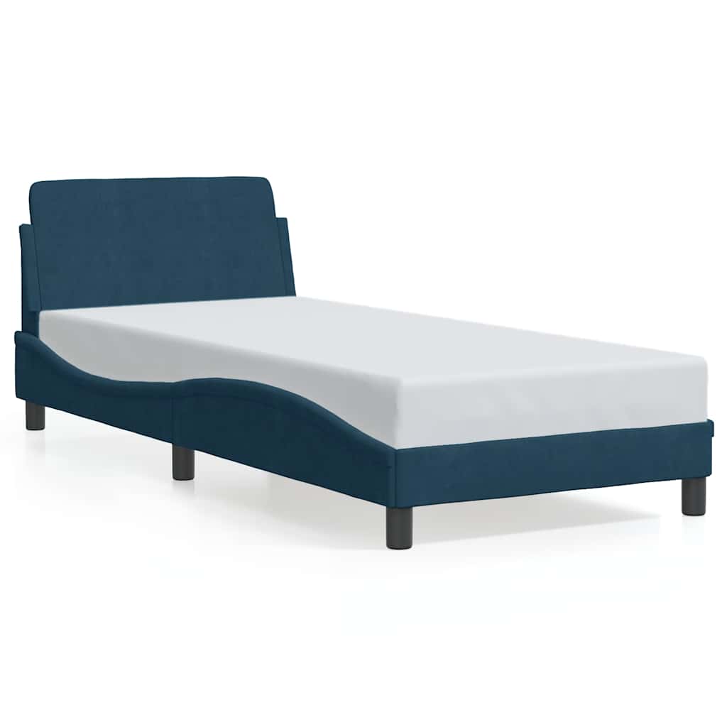Bettgestell "Dover" Hellgrau 80x200 cm Samt