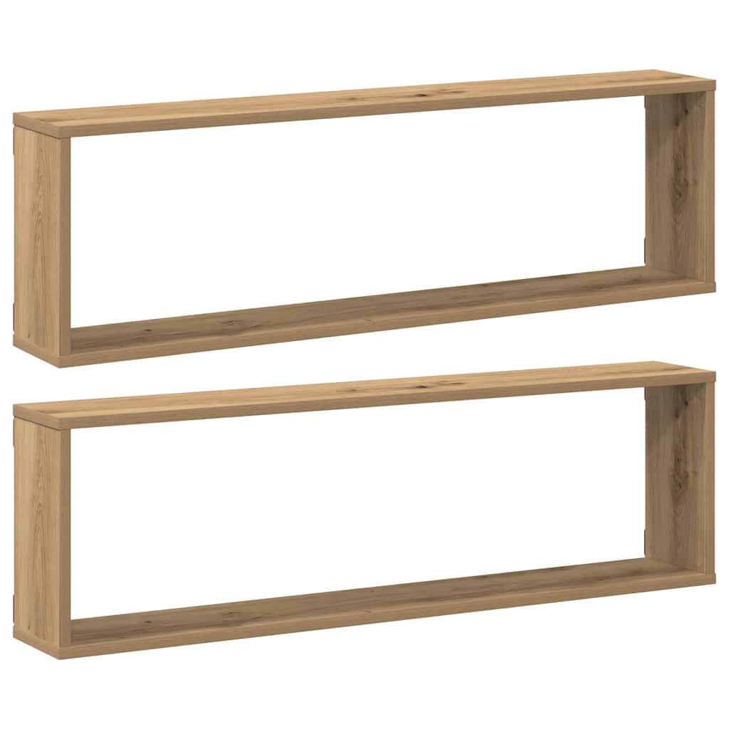 Würfelregale 2 Stk. Weiß 30x15x30 cm
