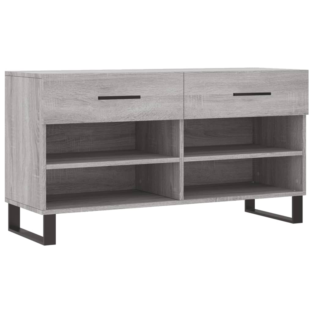 Schuhbank Weiß 102x35x55 cm Holzwerkstoff
