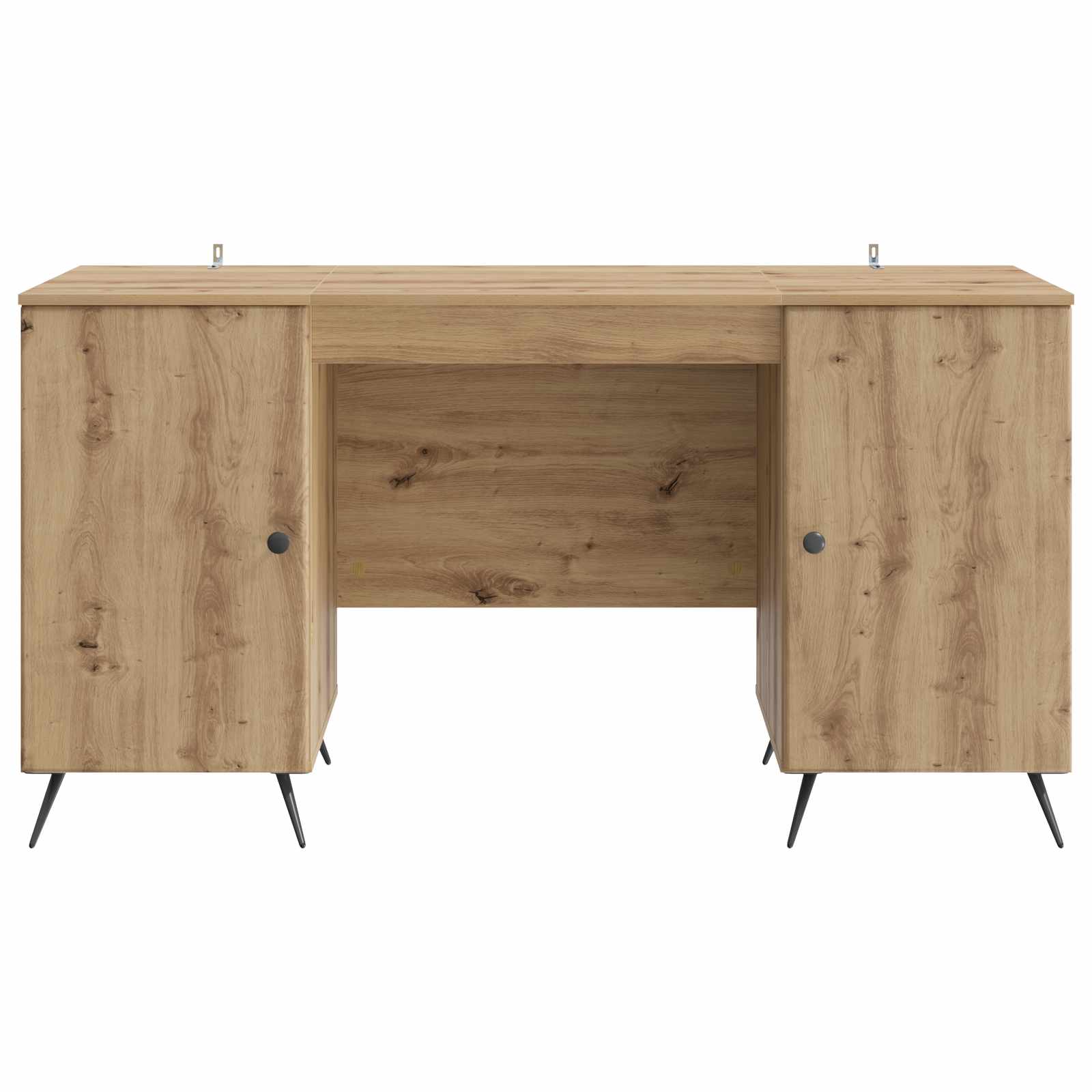Schreibtisch mit Regal Schwarz 142,5 x 50 x 75 cm Holzwerkstoff