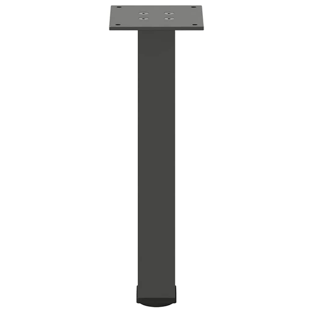 Bartischbeine 4 Stk. Schwarz 100-102 cm Stahl