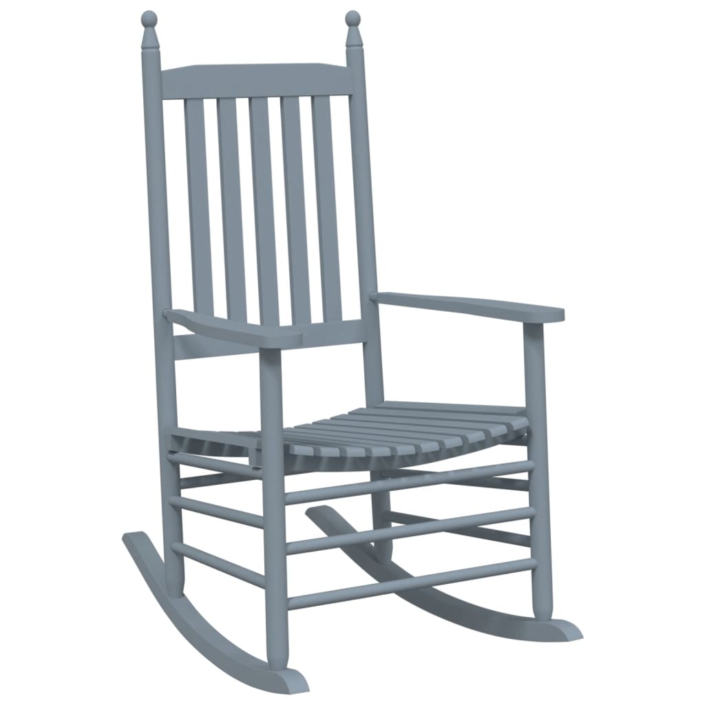 Schaukelstühle mit Gebogenen Sitzen 2 Stk. Schwarz Pappelholz