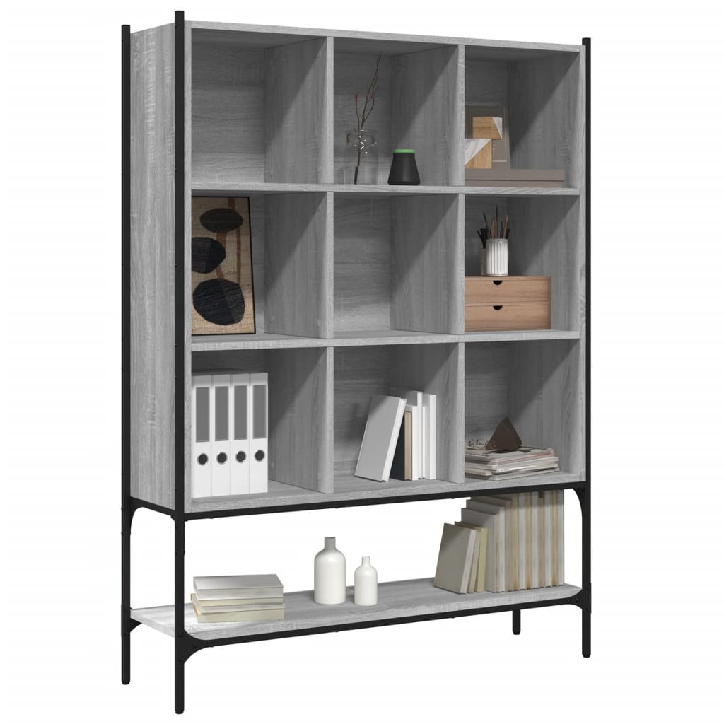 Bücherregal Schwarz 102x30x141,5 cm Holzwerkstoff