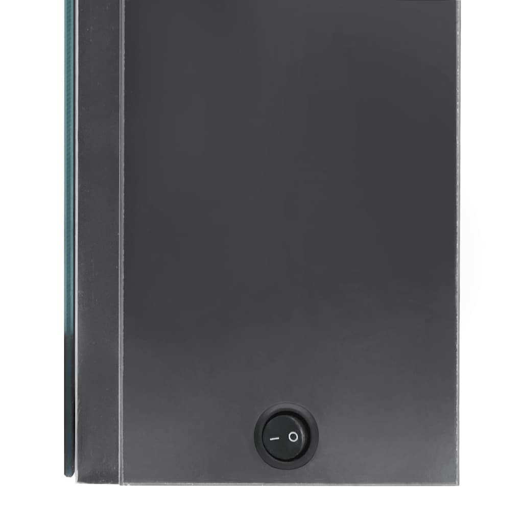 LED-Spiegelschrank fürs Bad Betongrau 80x12x68 cm
