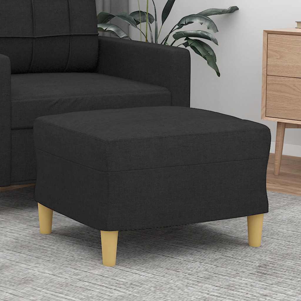 Fußhocker Hellgrau 60x50x41 cm Stoff