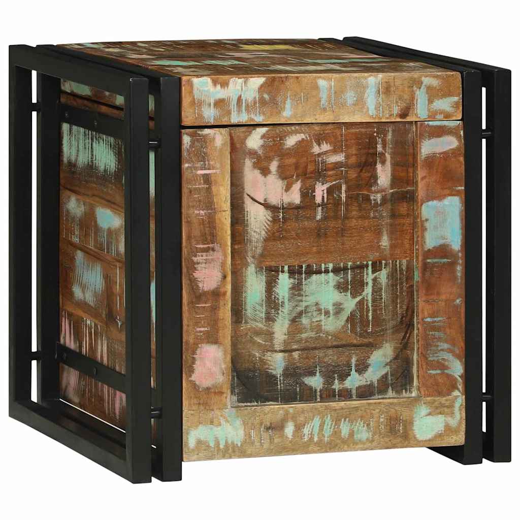 Aufbewahrungsbox 50 x 50 x 50 cm Massives upgecyceltes Holz