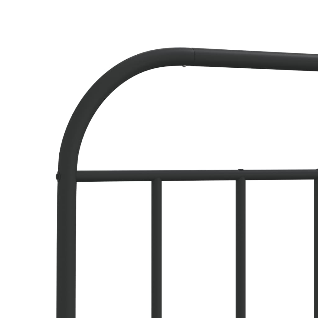Ersatz-Kopfteil Metall Schwarz 75 cm